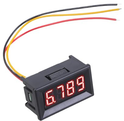 3 Wire 4 Digit Voltages Tester Digital Voltmeter 0.36Inch LED Display Voltages Gauge Indicators Voltages Measuring Tool LED Display Voltmeter