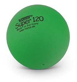 Volley Softball Super Grün – 12 cm Durchmesser – Weicher Schaumstoffball – Leicht – Griffig – Made in Germany