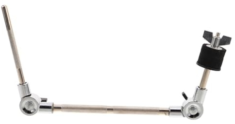 Toddmomy Abrazadera Metálica para Soporte de Platillo de Batería Extensión Ajustable, Diseño Compacto y Fácil Ajuste para Instrumentos de Percusión en Salas Pequeñas