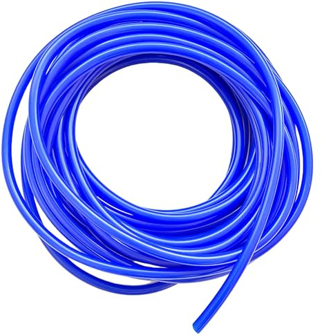 8 Meter Unterdruckschlauch Kfz, Silikonschlauch Vakuum Hitzebeständiger Unterdruck Schlauch Hochtemperatur ID 4mm OD 8mm für Auto Motor Luft Pumpen Turbinen Blau