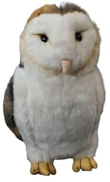 SMJWH Realistisches Plüschtier Eule, Stofftierpuppe, Flauschiges Vogel-Lernspielzeug for, tolles Geschenk
