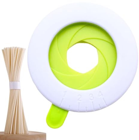Generico Herramienta de control de porciones de pasta – medidor para espaguetis para medir espaguetis secos, gadget de cocina para porciones de 1 a 4, práctico disco de acero/acero para