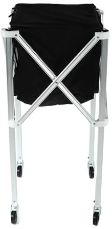 Akozon Carro de Tenis Portátil con Ruedas - Carro de Canasta de Tenis Plegable Ligero de Aleación de Aluminio Pelotas de - Deportes y Aire/Deportes/y de Raqueta//Cancha