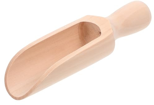 HOMOBABE Cucharitas de Madera Pequeñas Multifuncionales para Cocina y Baño Cucharas de Haya Natural con Mango Ergonómico Práctico para Café Azúcar y Especias Hogares y Restaurantes