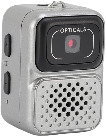 Sxhlseller Caméra Porte-clés 1080P avec Carte de 64 Go, Mini Enregistreur Vidéo Numérique, écran de 0,96 Pouces – Caméscope de Poche Rechargeable 2 MP pour Voyage et Vlogging (Grey)