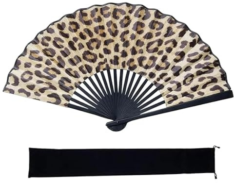 QyueQyat Fan Set, 1 Piece Folding Hand Fans with Storage Pouch, Compact Paper Fan for Events and Gatherings, Portable Folding Fan for Personal Cooling