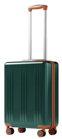 KONO Hartschalen-Koffer M Leise 55x40x20cm Trolley für Reisende Grün | Koffer mit 360° leisen Doppelrollen, TSA-Zahlenschloss, kratzfestem ABS+PC-Gehäuse und 35L Volumen für lange Reisen.