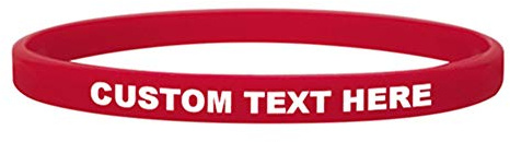 GOGO 100 Pezzi Braccialetti in Silicone Personalizzati, Braccialetto Personalizzati Inspirational Elastico, Bracciale Silicone Sottile