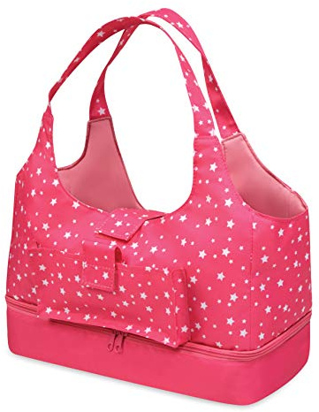 Badger Basket Versatile On-The-Go Doll Tote and Storage Bag for 18-20 Inch Dolls – Stylish and Practical Travel Companion