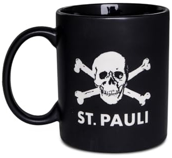 FC St. Pauli Kaffeebecher Totenkopf Schwarz - Offizieller Fanartikel