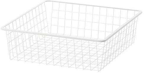 JONAXEL Drahtkorb 50x51x15cm weiß