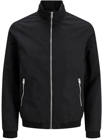 JACK & JONES Cazadora para Hombre, Negro (Black Black), L