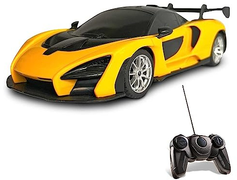 MONDO Motors 63644 MC Laren Senna Modèle en échelle 1 : 24, jusqu'à 8 km/h de Vitesse, Jouet pour Enfants