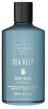 Scottish Fine Soaps - Sea Kelp Natural Body Wash - Bath and Shower Gel - Rich in Minerals and Anti-Oxidants - 100% Recycled Packaging - Sensitive Formula - Vegan Friendly - 300ml