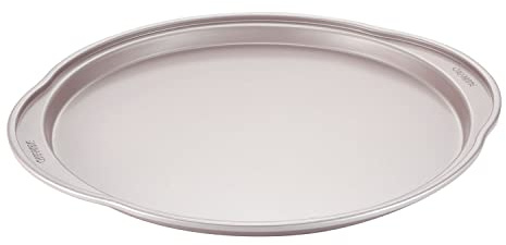 CHEFMADE Pizza pan, 14 Inch Non-Stick Pizza Tray Bakeware for Oven Baking (Champagne Gold)