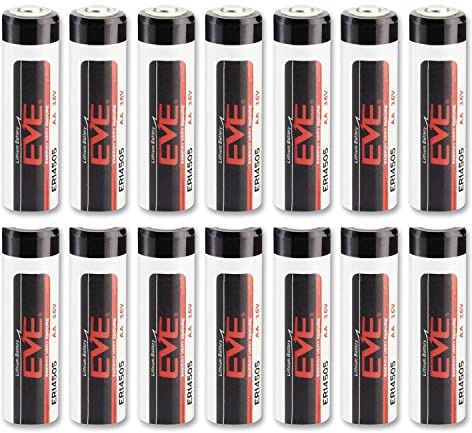 16 EVE ER14505 LS14500 STD AA BATTERIES 3.6V BOBBIN CELL LiSOCl2 LITHIUM NEW