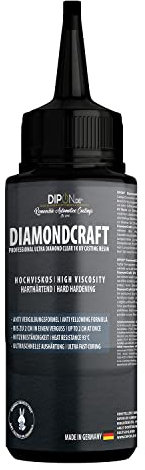 DiamondCraft Professional - Résine UV - 200 g - Pour bijoux et pendentifs - En résine - Jusqu'à 2 cm - Haute viscosité - Gel résistant à la chaleur - Résistant à l'eau