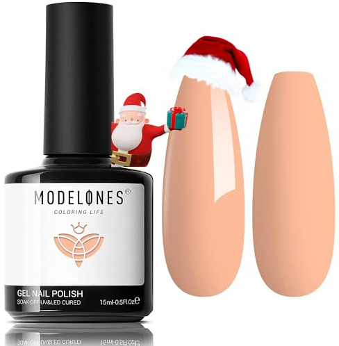 modelones UV Nagellack Orange, 15ml Gel Nagellack Uv, Gellack Uv Nail Art UV LED Soak Off Manicure Lacquer Varnish