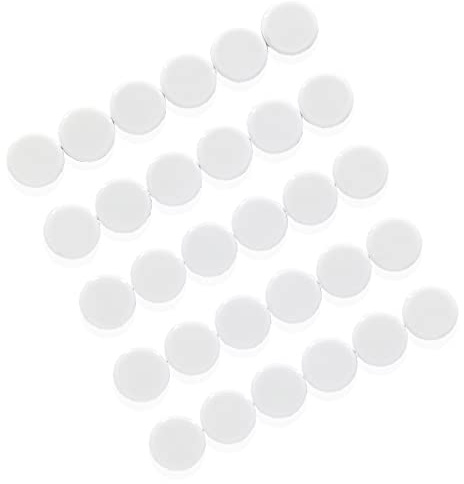 ZDZBLX 30 Stück Kühlschrankmagnete, Stark Whiteboard Magnete, Magnet Rund Klein Dekorative Magneten, für Kühlschrank, Magnetwand, Pinnwand (Weiß)