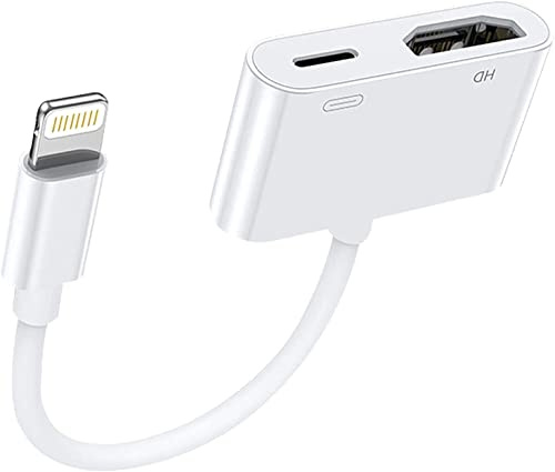 Beamingnet Lightning to HDMI Sync Screen HDMI Connector for iPhone 14/13/SE/12/11/XS/XR/X/8/7/iPad, Supports All iOS
