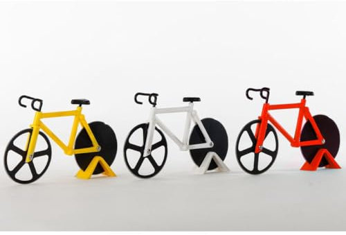 Generico Bomboniera per Matrimonio - TAGLIAPIZZA in Scatola Regalo - Taglia Pizza Idea Regalo Nozze bomboniere - Vari Modelli E Design (Bicicletta)