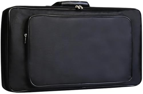 Housoutil Stoßfeste und Oxford Effektgerät Tasche Schwarz Portable Aufbewahrung für Audioeffekte und Mikrofone für Performance und Outdoor Einsätze