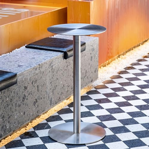Baodiale Kneipentisch, moderner Kneipentisch, Cocktailbartisch, runder Frühstücks-Esstisch, Konferenztisch, Kaffee-Besprechungstisch, Beistelltisch