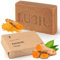 lubiu Savon Curcuma Visage et Corps - 100g Savon Naturel - Savon Visage Femme et Homme & Savon Solide Corps - Turmeric Soap - Savon Antibactérien - Savonnette