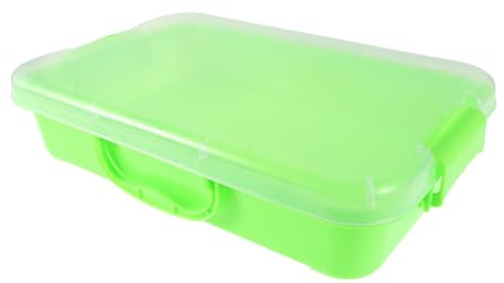 SUPVOX Bac À Sable en Plastique Plateau Sensoriel Portable pour Enfants Thème Espace avec Accessoires Boîte De Rangement Intégrée Jeux Créatifs Intérieurs Et Extérieurs 13.19 X 8.86 X 2.95 in