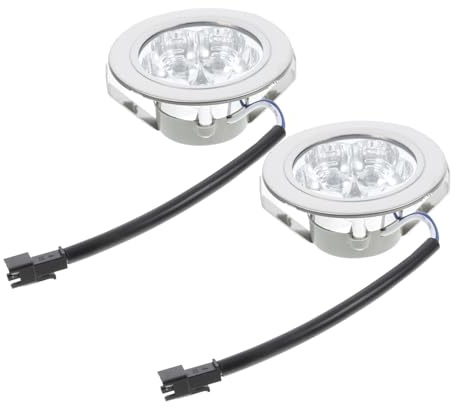 Bombillas LED para Campana Extractora, Repuesto de Cocina, 2 Piezas | Plata, Plástico, Alta Luminosidad y Ahorro Energético, Uso en Cocina, Instalación Fácil