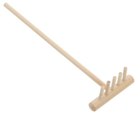 BESPORTBLE Râteau de Jardin Miniature Outil pour Bac à Sable et Jardin Zen Râteau à Sable Compact pour Bureau ou Plage
