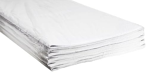 Thouy - Mantel de papel gofrado (70 x 70 cm por 500), color blanco