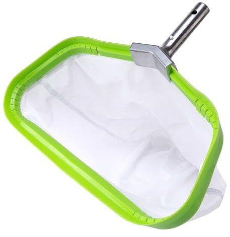 DABOVIN Ultra Fina Red de Piscina para Limpiar Polen Pequeños Mosquitos, RecogeHojas para Piscina con Marco Reforzado de Aluminio, Pool Rake Skimmer Net