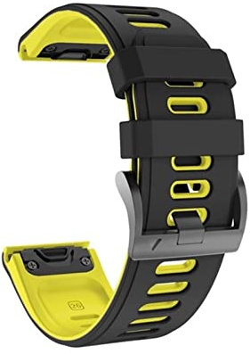 klockarmband， Klockarmband, Titanlegering Lättviktsarmband QuickFit Handledsremmar(Silver Yellow,26mm)