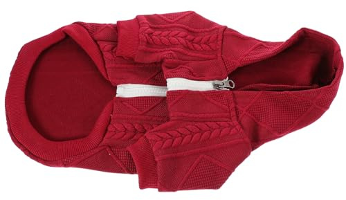 Veemoon Warmer Hunde Pullover mit Kapuze Weiche Strick Hundebekleidung Modischer Wintermantel für Haustierkostüm und Kleine bis Große Hunde