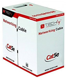 Techly Professional 029167 Matassa F/UTP Cavo Cat.5E CCA 305m Rigido da Esterno Nero Nero