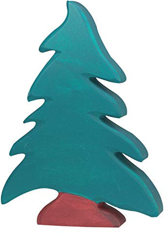 cama24com Tanne Fichte Nadelbaum Holzbaum Holzspielzeug von Holztiger Holzfiguren mit Palandi® Sticker