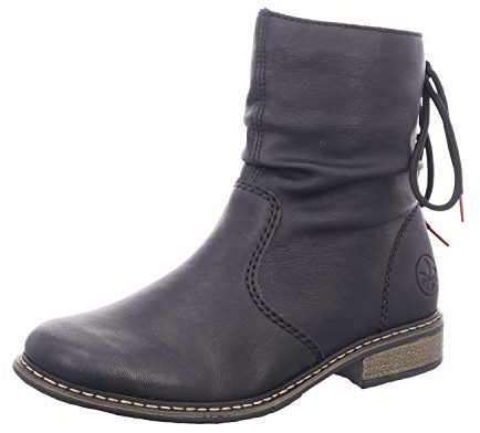 Rieker Damenschuhe Stiefeletten Reißverschluss Stiefelette Schwarz Freizeit, Schuhgröße:EUR 40