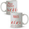 LolaPix Taza navideña personalizada con nombre. Regalos Navidad personalizados. Tazas personalizadas de cerámica. Varios diseños y colores de interior. DUENDES NAVIDEÃ‘OS