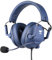 Konix Drakkar Casque Filaire Skyfighter Pro pour PC Gaming - Haut-parleurs 50 mm - Microphone - Rétroéclairage LED - Bleu