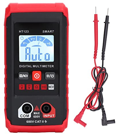 FLEXMAN Multimètre numérique HT, testeur de voltmètre électrique à identification automatique, analyseur de mesure de résistance de tension à affichage rétroéclairé par LED