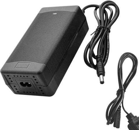 Yasco 54.6V 2A Charger, Lithium Battery Charger for 48V Battery, 48V AC Power Supply Universal Charger(DC Connector)