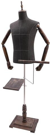 Männliche Schaufensterpuppe, Anzugständer für Männer mit Hosenständer und Schuhhalterung, Flexibel Einstellbar Integrierte Design für Boutiquen, Geschäfte für Hochzeitskleidung, Schneidereien