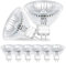 EASYIVY 8-Pack MR16 Halogen Light Bulbs, GU5.3 12V 50W Spotlight Bulb Dimmable, Glass Cover, 36° Beam Angle GU5.3 2 Pin Spot Light Bulb for Ceiling Light, Track Light, Warm White 2700K