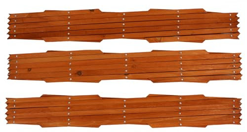 Actiasgear Expandable Wooden Garden Trellis Fence – Freestanding or Pack of 3 Panels, 5ft & 6ft Expandable Divider & Plant Support Screen (5ft Expandable Wooden Trellis 3 Pack)