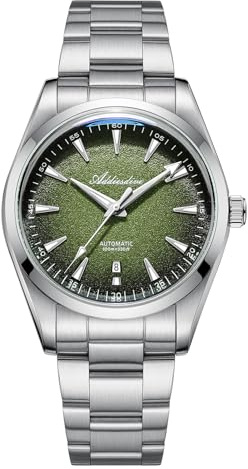 ADDIESDIVE Nuevo Reloj Automático para Hombre Movimiento Mecánico Calibre NH35A/8215 Esfera Degradé con Superluminova BGW9 Cristal Mineral K1 100M Reloj Analógico