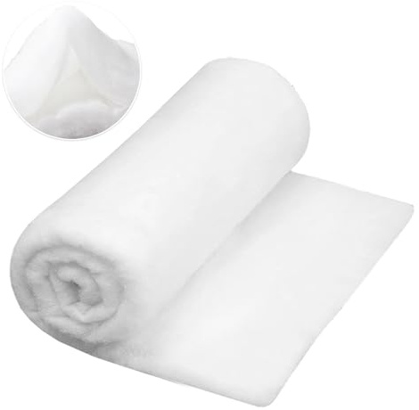 Doafoce Schneedecke Deko Weihnachten 90x240cm 1 Rolle Kunstschnee Dekoschnee Schneeteppich Deko Schneewatte Matte Weiße Weihnachtsdecke Kunstschnee Teppich für Weihnachtsdorf Weihnachtsbaum