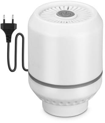 DUZEPA Bomba de aire eléctrica para bolsas de almacenamiento al vacío, 45 W, portátil, para ropa, mantas, almohadas, edredones, organizador de viaje y de compresión para el hogar.