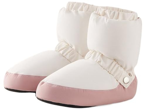 1 par de Botines de Baile, Botines de Calentamiento de Baile Impermeables y Resistentes al Viento, Calentamiento de Ballet Suave y Acogedor, portátil liviano para niñas Mujere