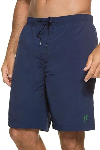 JP 1880 Badshorts för män, strandkläder, elastisk linning badshorts, Mörker marin, 7XL